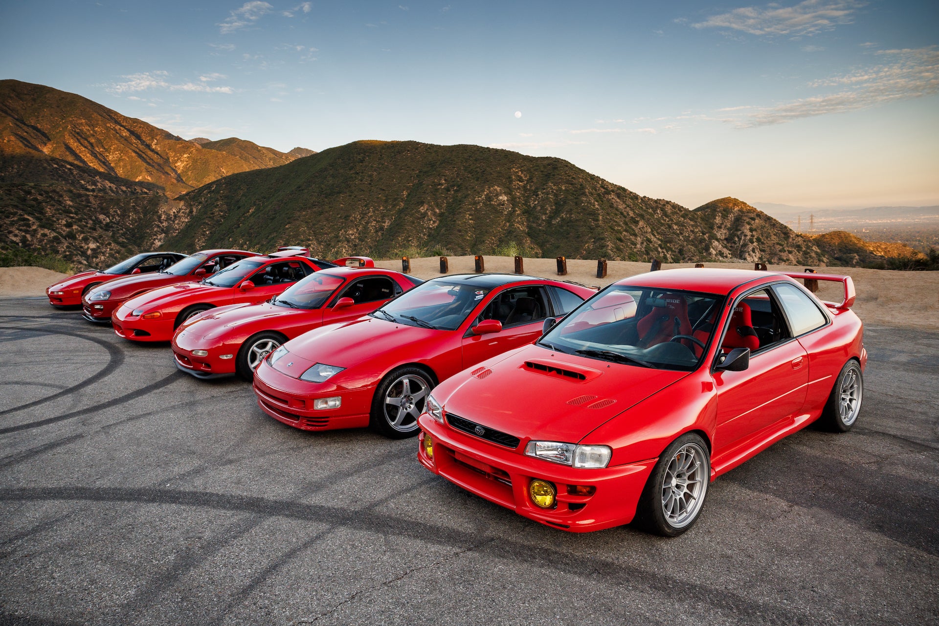 Six 90s RED Japanese Cars PCH – Cameras and Car Culture Larry Chen