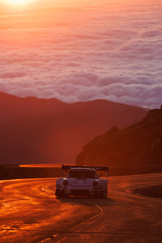 Lia Block in the Hoonipigasus at Pikes Pikes Peak Hill Climb Vertical(36x24)