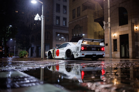 Liberty Walk Ferrari F40 in Tokyo Horizontal shot (24x36)