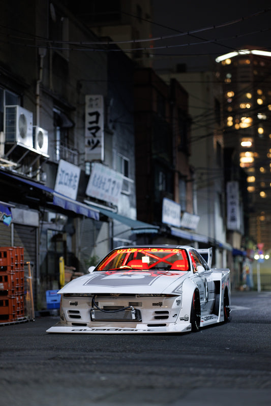 Liberty Walk Kaido Racer R32 Nissan Skyline at Tsukiji fish market in Tokyo Vertical shot (36x24)