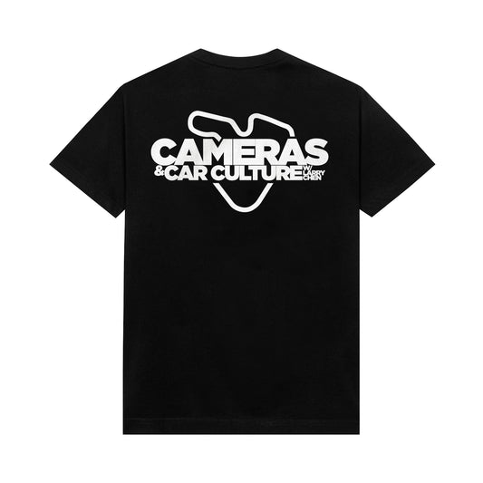 Cameras and Car Culture Black Logo Tee