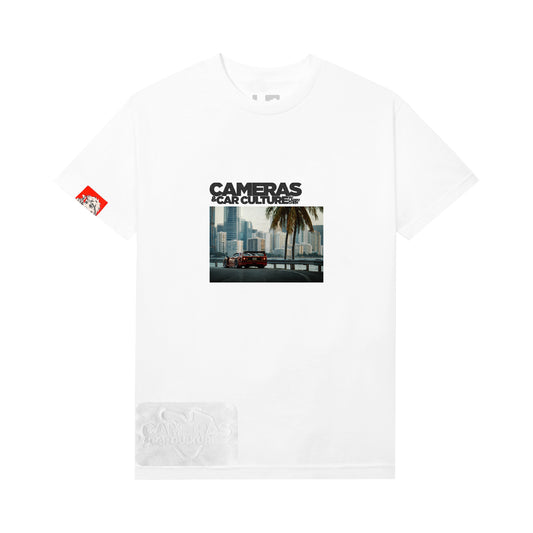 Miami White Tee