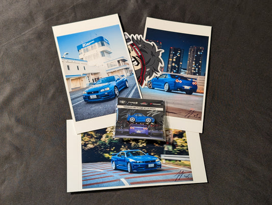 LEEN CUSTOMS x TYPE S Nissan Skyline R34 GT-R SEMA Show Pin
