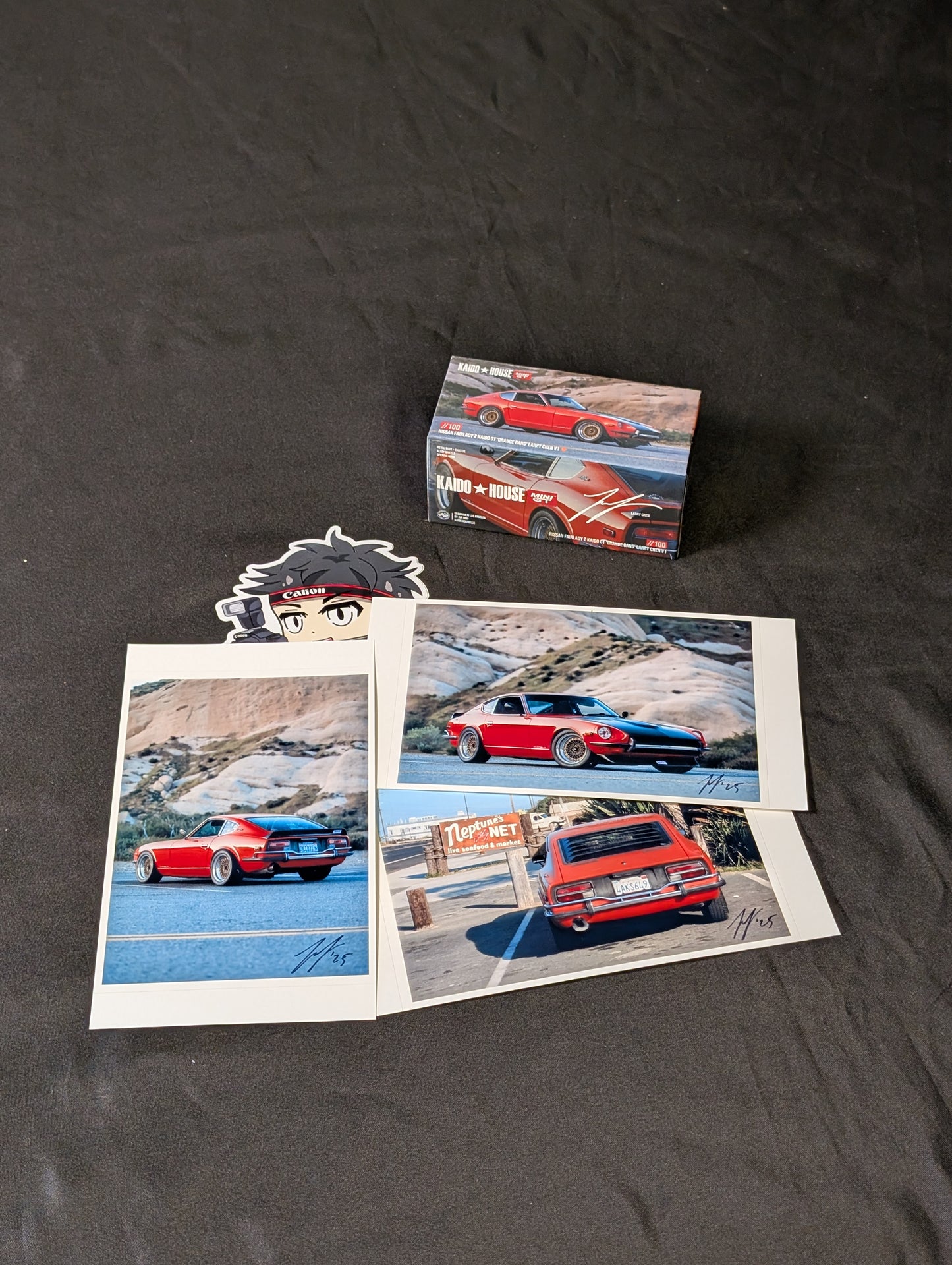 Mini GT Kaido House 1:64 Nissan Fairlady Z Kaido GT 'ORANGE BANG' V1 (Signed by Larry) Free US Shipping