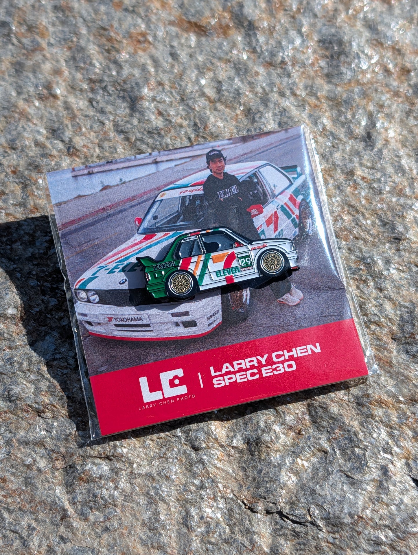 LEEN CUSTOMS x Larry Chen x 7-Eleven 1984 BMW Spec E30 SEMA Show Pin