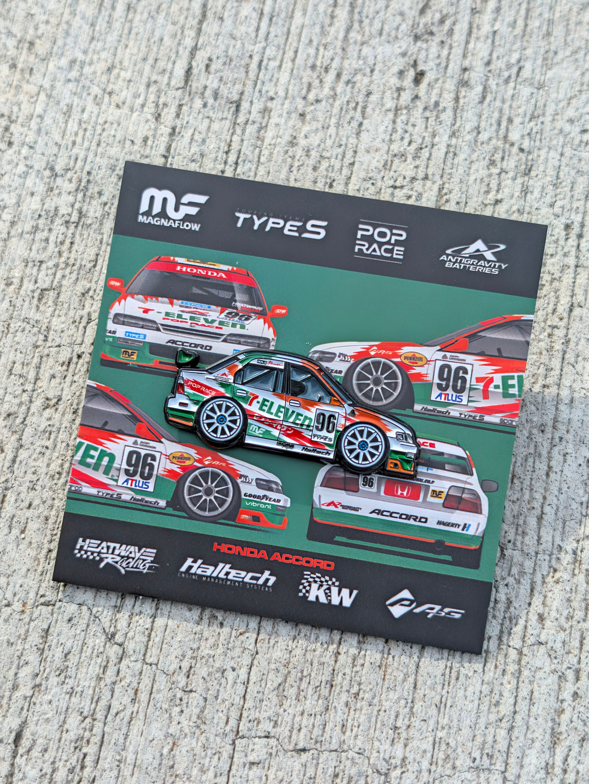 LEEN CUSTOMS x Larry Chen x 7-Eleven 1996 Honda Accord SiR SEMA Show Pin